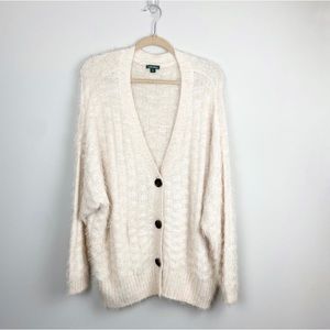 Wild Fable Oatmeal Oversized Cardigan (XL)